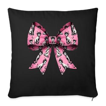 Arc Coquet Faune Satyres Chèvre Hommes Romain - Housse de coussin décorative 45 x 45 cm - noir - Devant