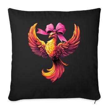 Kokette Bogen Phönix Mythischer Adler Altes - Sofakissenbezug 45 x 45 cm - Schwarz - Vorne