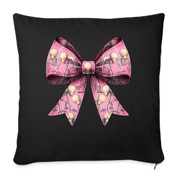 Coquette Bogen Dover Dämon Kryptide Kryptozoologie - Sofakissenbezug 45 x 45 cm - Schwarz - Vorne