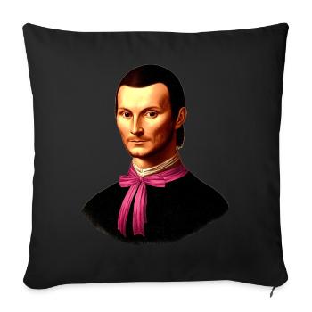 Arc Coquette Machiavel Le Prince Fille - Housse de coussin décorative 45 x 45 cm - noir - Devant