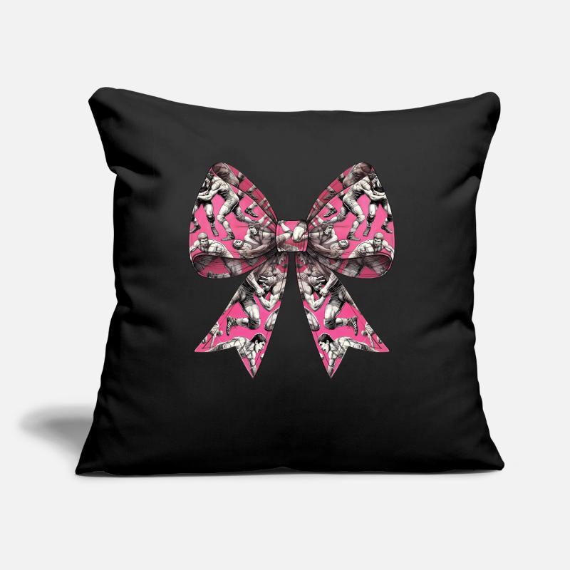 Coquette Bow Ringer Wrestling Pattern Mom Sofa pillowcase 17,3'' x 17,3'' (45 x 45 cm)