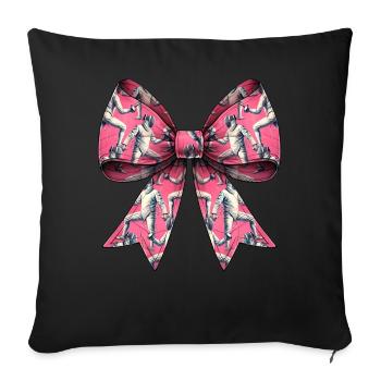 Coquette Bogen Fechten Fechter Pattern Mom - Sofakissenbezug 45 x 45 cm - Schwarz - Vorne