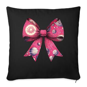 Kokette Bogen Sonnensystem Boho Planeten - Sofakissenbezug 45 x 45 cm - Schwarz - Vorne