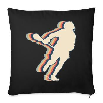 Lacrosse Spieler Trainer Mannschaft Trainer Lax - Sofakissenbezug 45 x 45 cm - Schwarz - Vorne