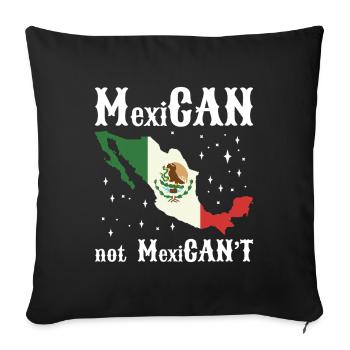 Latino Amérique centrale Mexique Mexicain - Housse de coussin décorative 45 x 45 cm - noir - Devant