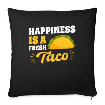 Mexico Tacos Mexican Tacos - Sofa pillowcase 17,3'' x 17,3'' (45 x 45 cm) - black - Front