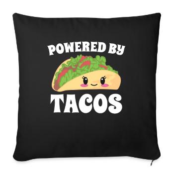 Mexico Tacos Mexican Tacos - Sofa pillowcase 17,3'' x 17,3'' (45 x 45 cm) - black - Front