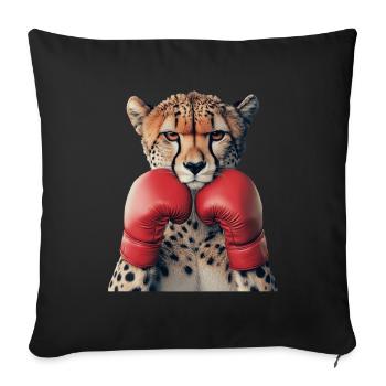 Gepard - Sofakissenbezug 45 x 45 cm - Schwarz - Vorne
