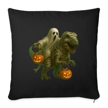 T-Rex - Sofakissenbezug 45 x 45 cm - Schwarz - Vorne