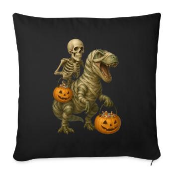 T-Rex - Sofakissenbezug 45 x 45 cm - Schwarz - Vorne