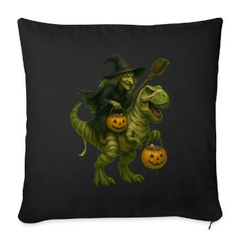 T-Rex - Sofakissenbezug 45 x 45 cm - Schwarz - Vorne