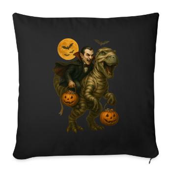 T-Rex - Sofakissenbezug 45 x 45 cm - Schwarz - Vorne