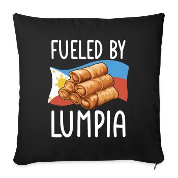 Lumpia Filipino Spring Rolls - Sofa pillowcase 17,3'' x 17,3'' (45 x 45 cm) - black - Front