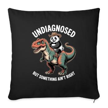 Non diagnostiqué mais quelque chose ne va pas - Housse de coussin décorative 45 x 45 cm - noir - Devant