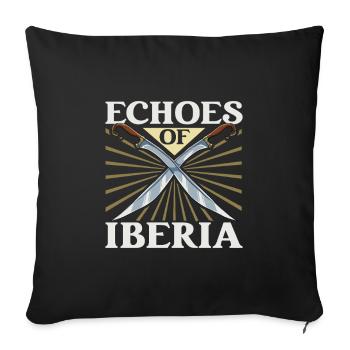 Echoes of Iberia - Falcata - Sofa pillowcase 17,3'' x 17,3'' (45 x 45 cm) - black - Front