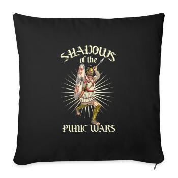 Carhago - Hoplite carthaginois - Housse de coussin décorative 45 x 45 cm - noir - Devant