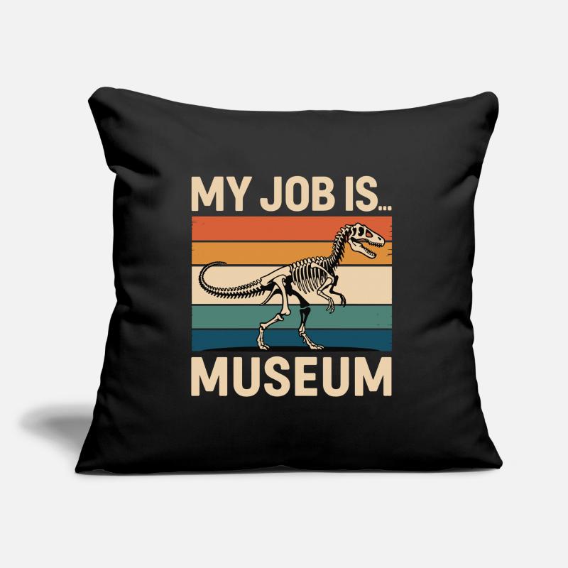 Musée Housse de coussin décorative 45 x 45 cm
