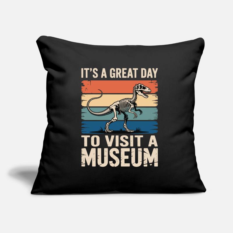 Musée Housse de coussin décorative 45 x 45 cm