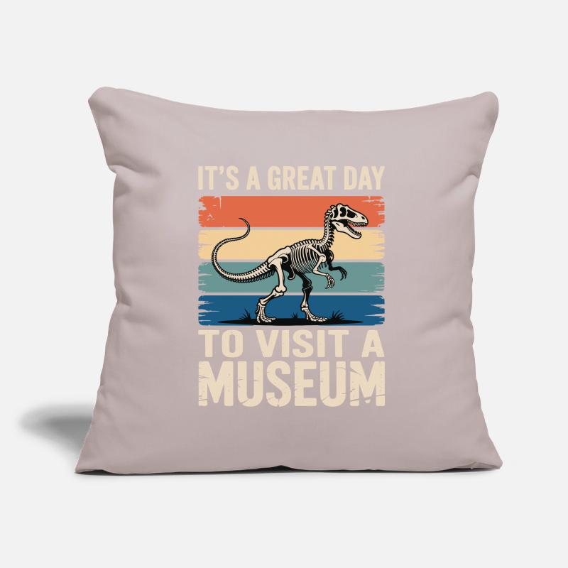 Musée Housse de coussin décorative 45 x 45 cm