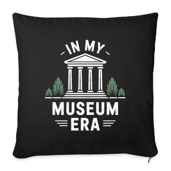 Musée - Housse de coussin décorative 45 x 45 cm - noir - Devant