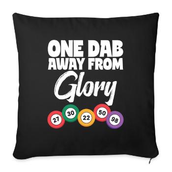 Bingo Night Fun Design for Bingo Fans - Sofa pillowcase 17,3'' x 17,3'' (45 x 45 cm) - black - Front