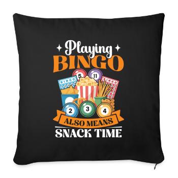 Bingo et collations Jeux d’argent Bingo Party - Housse de coussin décorative 45 x 45 cm - noir - Devant
