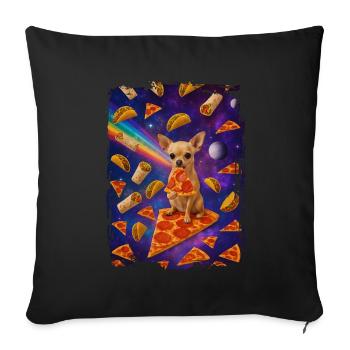Chihuahua - Housse de coussin décorative 45 x 45 cm - noir - Devant