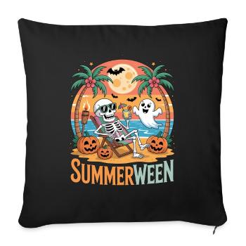 Summerween Halloween Adventure - Sofa pillowcase 17,3'' x 17,3'' (45 x 45 cm) - black - Front