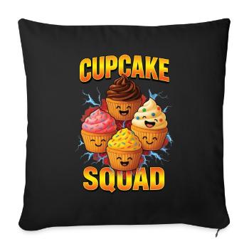 Cupcake - Sofakissenbezug 45 x 45 cm - Schwarz - Vorne