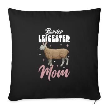 Border Leicester Mom - Sofa pillowcase 17,3'' x 17,3'' (45 x 45 cm) - black - Front