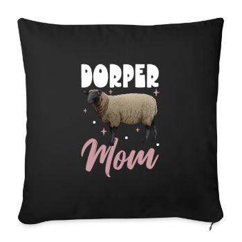 DorpersSchaff Mama - Sofa pillowcase 17,3'' x 17,3'' (45 x 45 cm) - black - Front