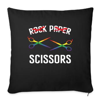 Défilé LGBTQ Cadeau Gays et Lesbiennes - Housse de coussin décorative 45 x 45 cm - noir - Devant