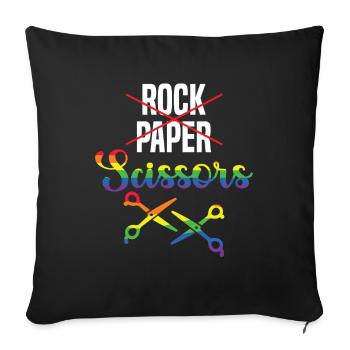 Homosexualité LGBTQ & LGBT Gay Lesbienne - Housse de coussin décorative 45 x 45 cm - noir - Devant
