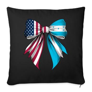 Coquette Boucle Honduras Racines Héritage Hondurien - Housse de coussin décorative 45 x 45 cm - noir - Devant