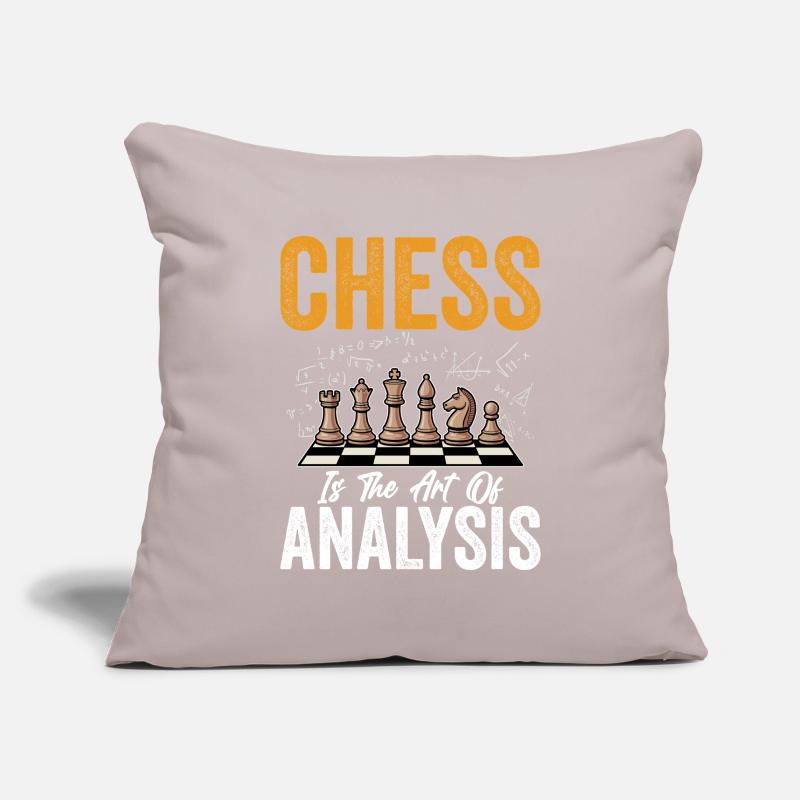 Chess Brain Teaser Board Game Chess Master Sofa pillowcase 17,3'' x 17,3'' (45 x 45 cm)