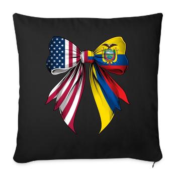 Coquette Loop Ecuador Roots Heritage - Sofa pillowcase 17,3'' x 17,3'' (45 x 45 cm) - black - Front