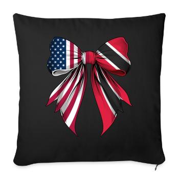 Arc Coquet Trinité-et-Tobago Trinité-et-Tobago - Housse de coussin décorative 45 x 45 cm - noir - Devant