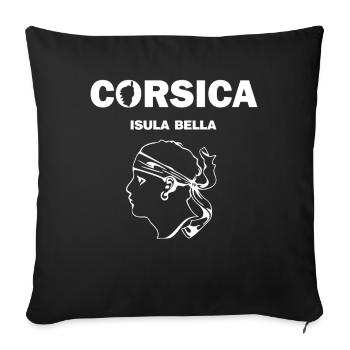 Corsica Isula Bella Corse Pirate France - Sofakissenbezug 45 x 45 cm - Schwarz - Vorne