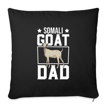 Papa d’un cheval Galla - Housse de coussin décorative 45 x 45 cm - noir - Devant
