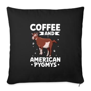 Café et Pygmée d’Amérique - Housse de coussin décorative 45 x 45 cm - noir - Devant