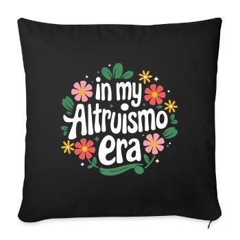 Altruisme Don désintéressé Donner d’école - Housse de coussin décorative 45 x 45 cm - noir - Devant