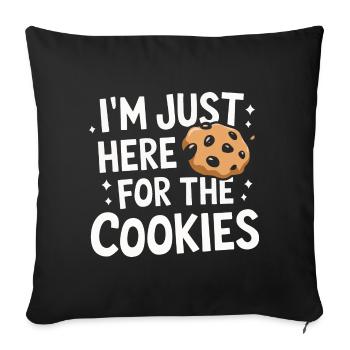 Cookies Cookie Biscuits Biscuits Chocolate - Sofa pillowcase 17,3'' x 17,3'' (45 x 45 cm) - black - Front
