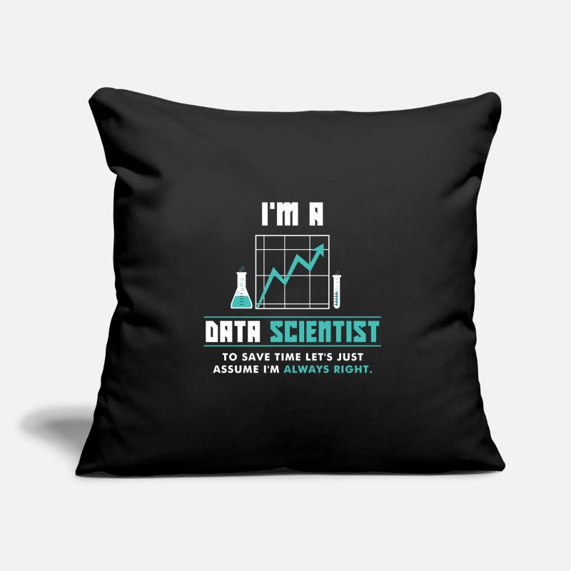 Data Scientist Data Science Scientist Sofa pillowcase 17,3'' x 17,3'' (45 x 45 cm)
