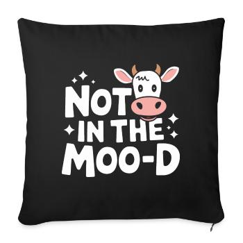 Éleveur de vaches Ferme Éleveur de vaches - Housse de coussin décorative 45 x 45 cm - noir - Devant