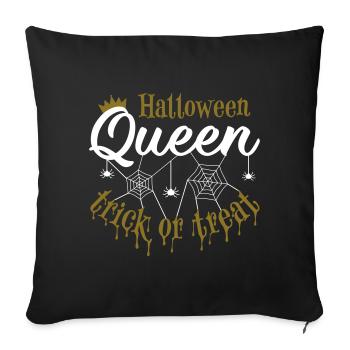 Halloween Queen - trick or treat - Sofa pillowcase 17,3'' x 17,3'' (45 x 45 cm) - black - Front
