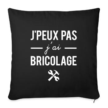 I can't have DIY - Sofa pillowcase 17,3'' x 17,3'' (45 x 45 cm) - black - Front