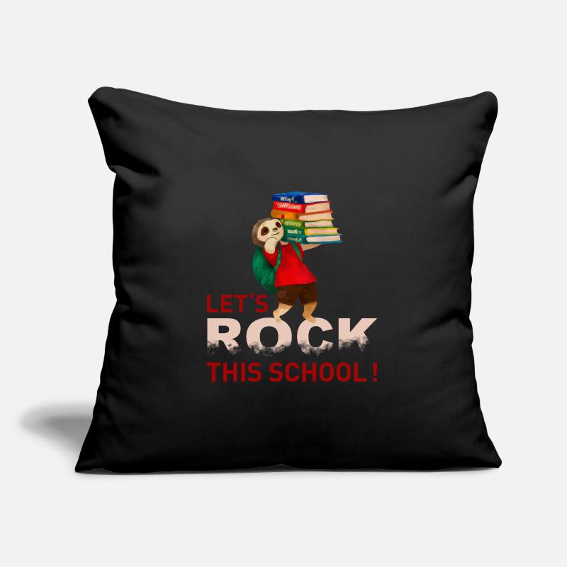 Faisons vibrer cette école - Sloth Housse de coussin décorative 45 x 45 cm