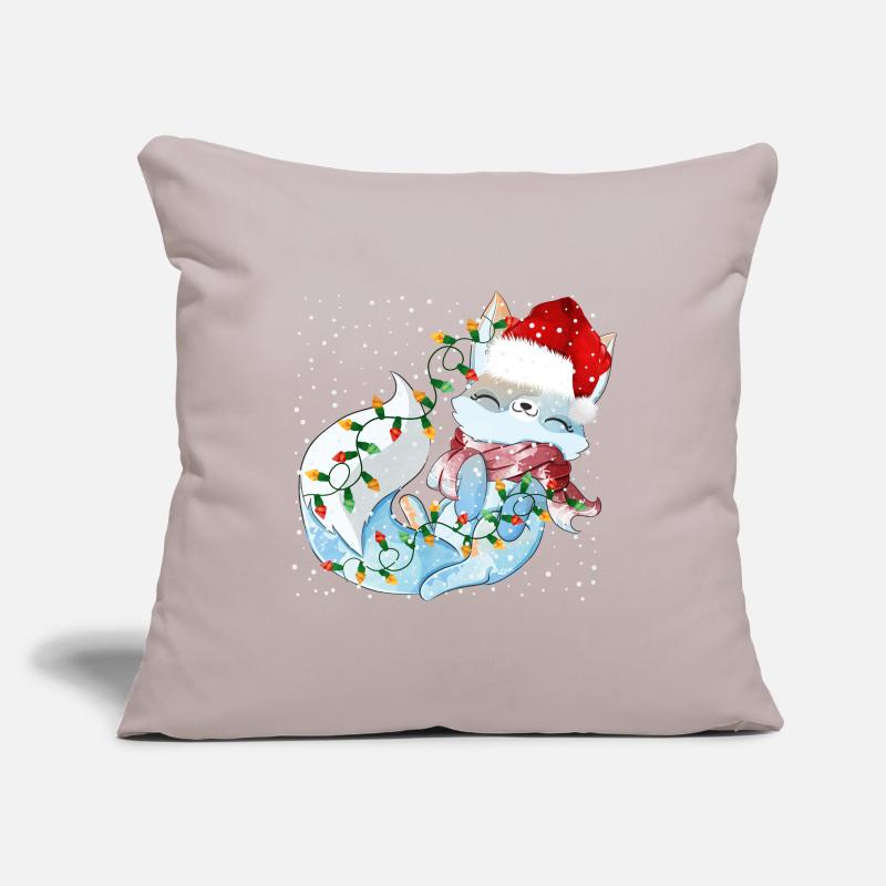 Cute arctic fox gift Sofa pillowcase 17,3'' x 17,3'' (45 x 45 cm)