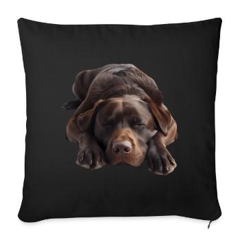 Labrador - Sofakissenbezug 45 x 45 cm - Schwarz - Vorne