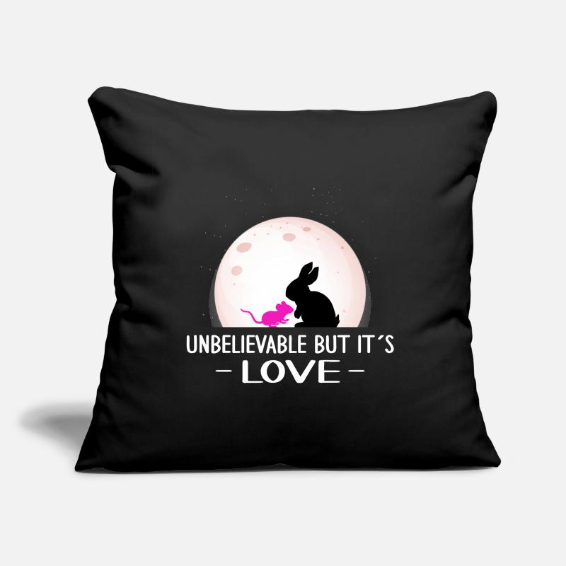 valentinstag patchwork rabbit unbelievable love mouse Sofa pillowcase 17,3'' x 17,3'' (45 x 45 cm)